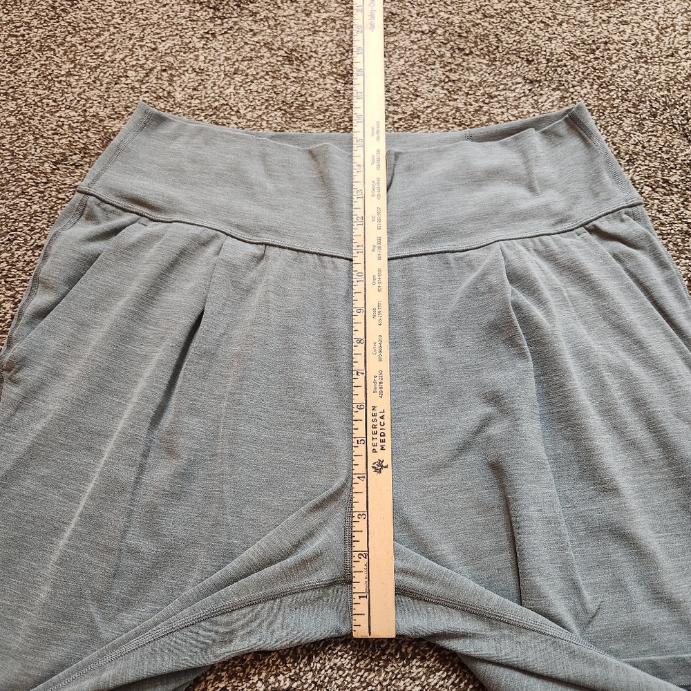 Athleta Elation Pant In Heather Green Size Large Tall - Picture 7 of 8